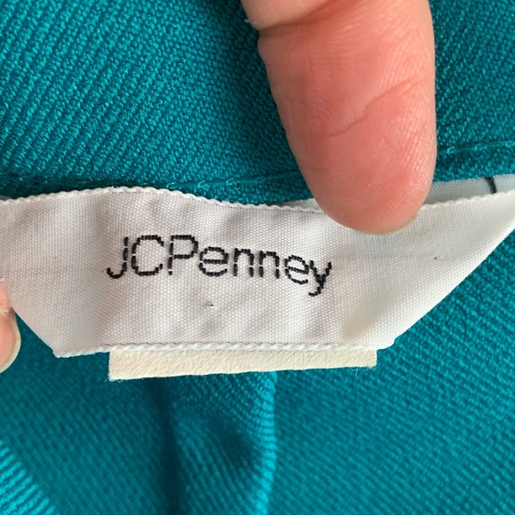 VINTAGE JC Penny 1970s Midi Skirt Turquoise - Picture 5 of 8